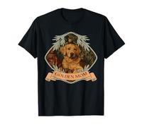 Golden Retriever Mamma Vintage William Morris Stile Maglietta