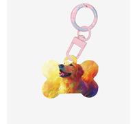 Golden Retriever - Medagliette personalizzate per cani in acrilico di qualità, etichette identificative personalizzate per animali domestici, eleganti e durevoli