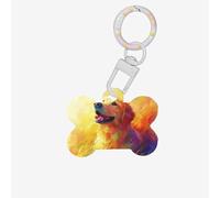 Golden Retriever - Medagliette personalizzate per cani in acrilico di qualità, etichette identificative personalizzate per animali domestici, eleganti e durevoli