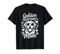 Golden Retriever Mom, Simpatico Cane in Occhiali da Sole con Cuori Divertenti Maglietta
