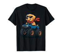 Golden Retriever Monster Truck Off-Road Amante dei cani Maglietta