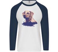 Golden Retriever Montagne Uomo L/S Baseball T-Shirt