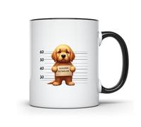 Golden Retriever Mugshot Jail Puppies Tazza Colazione Resistente Tazze Unico Tazzine Da Caffè Per Ufficio Tè Cappuccino 330Ml