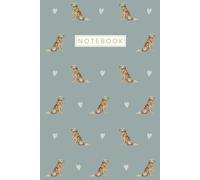 Golden Retriever Notebook: Cute Aesthetic Lined Journal for Golden Retriever Dog Lovers | Blue Green Cover
