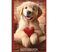 Golden Retriever Notizbuch, Das perfekte Geschenk für Goldie Liebhaber & Hunde Fans, Buch mit Hundemotiv Liniert, DIN A5: Tagebuch, Journal, ... schönes Motiv,130 Seiten, Deko, Woman