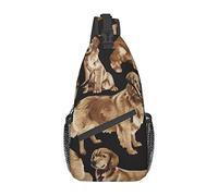 Golden Retriever Orange Red Phoenix Uomo Donna Sling Zaino Multiuso Borsa da viaggio Zaino da viaggio Borsa a tracolla antifurto