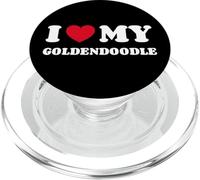 Golden Retriever Poodle Mix I Love My Goldendoodle PopSockets PopGrip per MagSafe
