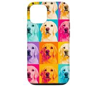 Golden Retriever Pop Art colorato retrò amante dei cani design Custodia per iPhone 12/12 Pro