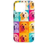 Golden Retriever Pop Art colorato retrò amante dei cani design Custodia per iPhone 16 Pro