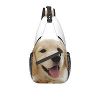 Golden Retriever Puppies Zaino a tracolla da uomo, borsa a tracolla da viaggio per escursionismo da viaggio.