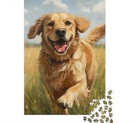 Golden Retriever Puzzle 1000 Pezzi Adulti, Allenamento Mentale, Attività Collettiva, Oggetto Decorativo, Idea Regalo Originale 1000pcs (75x50cm)