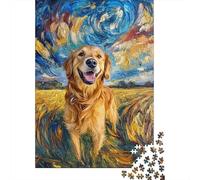 Golden Retriever Puzzle Da 1000 Pezzi, Geometria Dinamica, Attività Catartica, Opera Da Esporre 1000pcs (75x50cm)