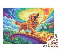 Golden Retriever Puzzle Da 1000 Pezzi Per Adulti Puzzle Da 1000 Pezzi Giochi Educativi Decorazione Della Casa Puzzle I Migliori Regali Per Uomini E Donne 1000pcs (75x50cm)