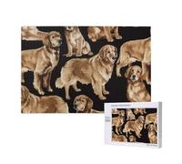 Golden Retriever,Puzzle in legno da 1000 pezzi per famiglie, puzzle per adulti e adolescenti