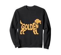 Golden Retriever Silhouette regalo per gli amanti dei cani e dei cuccioli Felpa