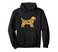 Golden Retriever Silhouette regalo per gli amanti dei cani e dei cuccioli Felpa con Cappuccio
