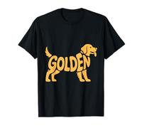Golden Retriever Silhouette regalo per gli amanti dei cani e dei cuccioli Maglietta