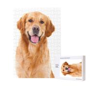 Golden Retriever stampato,Puzzle in legno da 300 pezzi per adulti e adolescenti