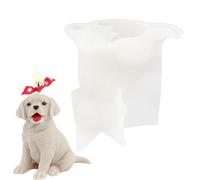 Golden Retriever - Stampo in silicone 3D per candele, adorabile produttore di per cani, riutilizzabile, per resina, sapone, argilla, gesso, per progetti creativi fai da te e piccoli