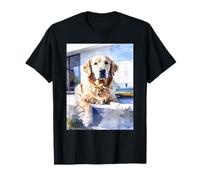 Golden Retriever Vet Tech Dog Trainer Veterinario Cane Mamma Maglietta