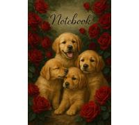 Golden Retriever Welpen mit Rosen