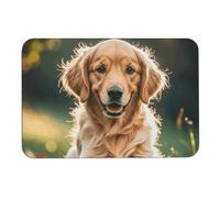Golden Retrievers Diatome, tappetini da bagno assorbono umidità e sporco, con retro in gomma antiscivolo, adatto sotto la porta, per pavimento del bagno, vasca, doccia, lavandino