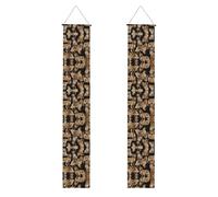 Golden Retrievers stampa 2025 Banner di laurea, classe del 2025 Congratulazioni Grad Portico Cartello Forniture per feste 2025 GRAD Banner