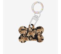 Golden Retrievers - Targhetta per cani in acrilico con stampa a doppio lato, con portachiavi, per decorazioni artigianali per animali domestici