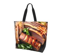 Golden Roast Light - Borsa a tracolla da donna, riutilizzabile, robusta e durevole, per spostamenti quotidiani