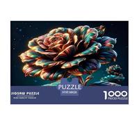Golden Rose 1000 Pezzi Puzzle Classici Per Adulti E Bambini A Partire Da 12 Anni Giochi Rilassamento E Intelligence Sfida Impossibile - Decorazione Della Casa 38x26cm/1000pcs