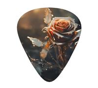 Golden Rose - Set di plettri per chitarra, 3 diversi spessori, 12 pezzi per una varietà di strumenti