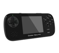 Golden Security Console da gioco portatile portatile per bambini, console retrò con 156 videogiochi retrò con batteria ricaricabile, schermo LCD da 3,5 pollici, regalo per ragazzi e ragazze (nero)