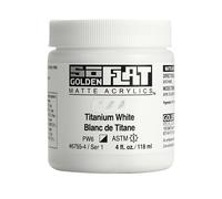 Golden SoFlat Acrilici, Titanio Bianco, 118,3 ml/ Barattolo da 118 ml