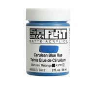 Golden SoFlat Matte Acrylic Paint, 2oz jar, Cerulean Blue Hue (6630-2)