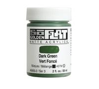 Golden SoFlat Matte Acrylic Paint, 2oz jar, Dark Green (6665-2)