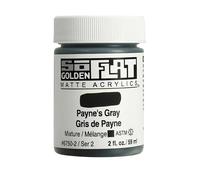 Golden SoFlat Matte Acrylic Paint, 2oz jar, Payne's Gray (6750-2)