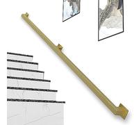 Golden Square Stair il - Ringhiera di sicurezza antiscivolo in metallo zincato a parete, portata 200 kg, per scale e balconi