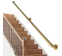 Golden Stair il - Kit completo per bagno e corridoio, ringhiera a parete, per interni ed esterni, misure disponibili: 1 m, 2 m, 3 m, 4 m, 5 m, 6 m (400 cm)