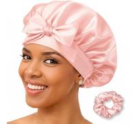 GOLDEN STAR BEAUTY Cofano di Seta - 100% Seta di gelso Sonno Berretto di Seta Dormire Berretti Capelli Avvolgere Donna Notte Berretto per Capelli Ricci Seta Raso Turbante