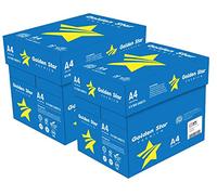 Golden Star Carta Premium per ufficio, Formato A4, 75 gr, Confezione da 10 risme da 500 Fogli