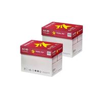 Golden Star Carta Premium per ufficio, Formato A4, 80 gr, Confezione da 10 risme da 500 Fogli l'una