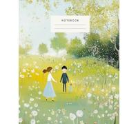 Golden Sun And Green Meadows Japanese Park Notebook: A serene notebook capturing the beauty of a golden sun over a lush green meadow in a Japanese park