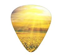 Golden Sunflower Il plettro per chitarra, per chitarre acustiche, elettriche, bassi - tocco naturale, confezione da 12, multicolore.