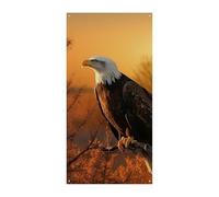 Golden Sunset Bald Eagle Copertura per porta Banner Benvenuto Ingresso Cartello Festone Festone Decorazioni Feste Banner per Feste Feste Feste 178 x 89 cm