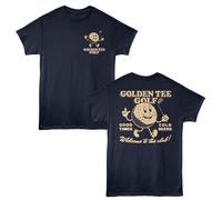 Golden Tee - Welcome Club Una Colore - Navy Adulto Manica Corta T-Shirt