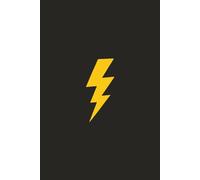 Golden Thunderbolt Sketchbook: Minimalist Matte Black Drawing Journal: For Artists, Designers, and Creative Minds | Premium White Paper | 100 Pages, A5 Size (6"x9")
