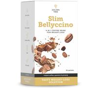 Golden Tree SlimBellyccino - miscela per caffè istantaneo di alta qualità con guaranà, radice di cicoria e ginseng - senza glutine, senza lattosio - 10 bustine