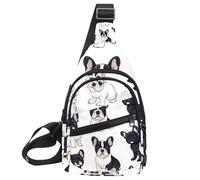 Golden Unicorns (3) Crossbody Sling Bag Sling Bag Viaggi Escursionismo Petto Borsa Daypack, Multicolore 08, 11.8x7x1.5in/30x18x4cm