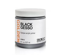 Golden Vaso Gesso nero acrilico dorato, 8oz