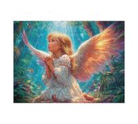Golden Wings Little Angel Puzzle 500 Pezzi Alpi Italiane Per Adulti Esperti Cartone Rigido Difficoltà Media Per Vacanze Invernali Da Passatempo Con Colla Inclusa 500 PCS（52×38cm）